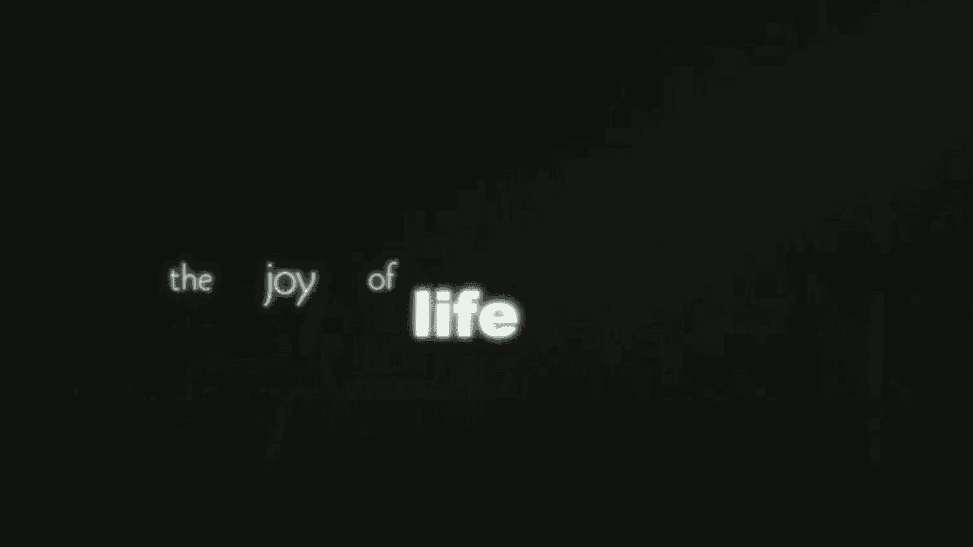 the joy of life
